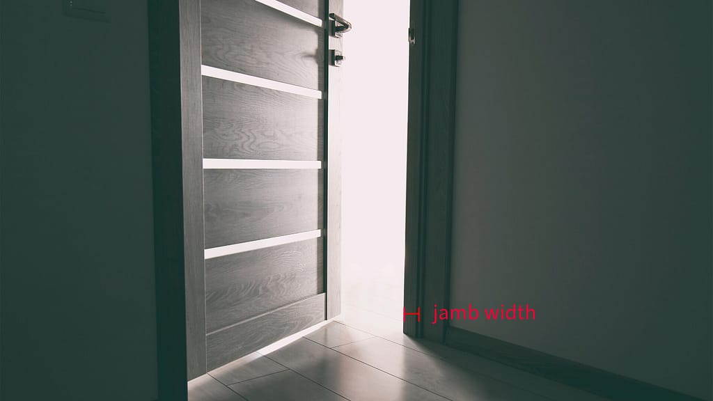 Open door with bright light on the other side