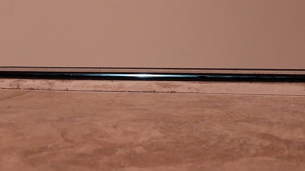 Door with gap at the bottom