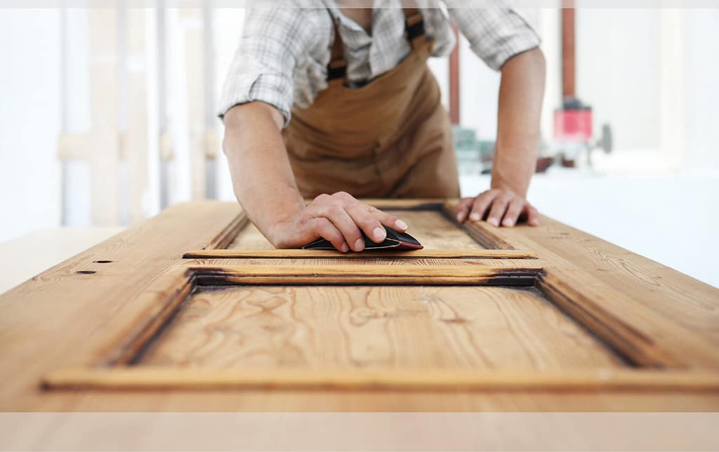 replacing north jersey entry way from Madison exterior door showroom.