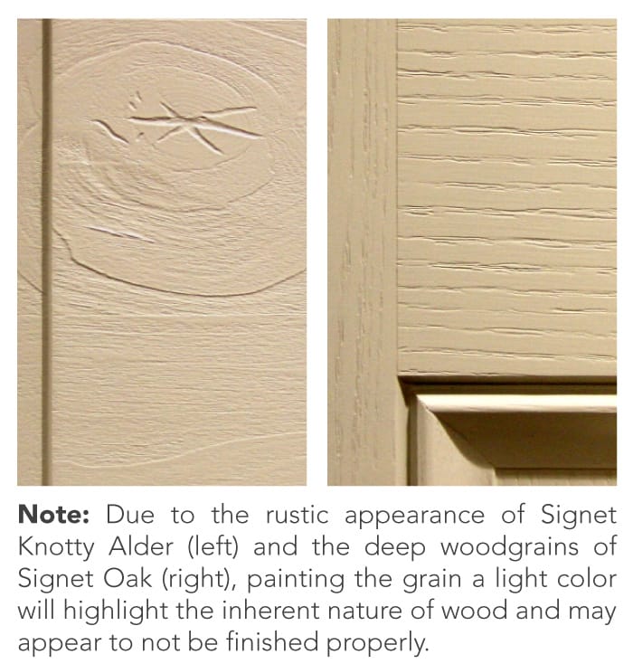 custom doors nj comparison of wood grains by Signet