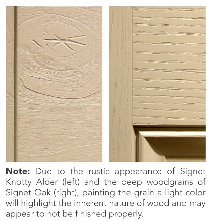 custom doors nj comparison of wood grains by Signet