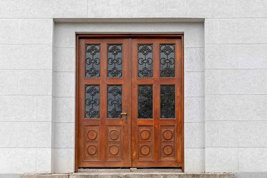 Traditional Double Front Doors
